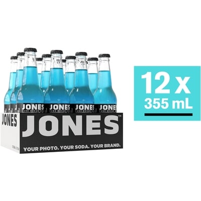 Jones Soda Co. Soda artisanal au sucre de canne limonade de baies, paquet de 12 12x355.0 ml, 0,40 $/100ml