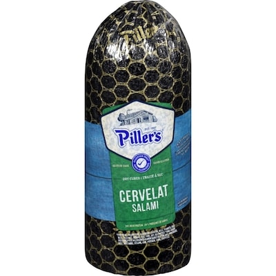 Pillers Cervelat Salami, Half-Piece (Thin Sliced) $41.90/1kg $19.01/1lb