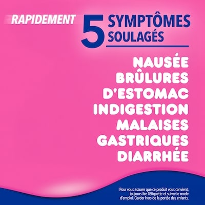 -Bismol liquide Extra fort pour soulager la nausée, les brûlures d’estomac, l’indigestion, les malaises gastriques et la diarrhée, saveur originale