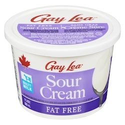 Gay Lea Sour Cream, Fat Free 1% 500 ml, $0.80/100ml