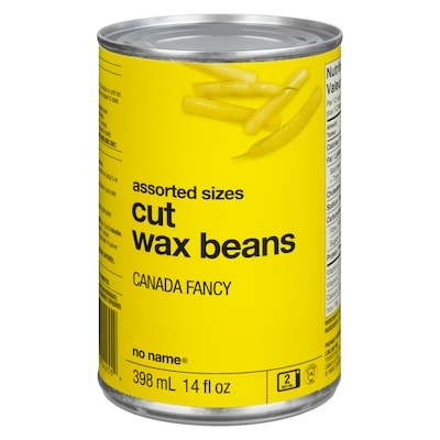 No Name Assorted Sizes Cut Wax Beans 398 ml, $0.37/100ml