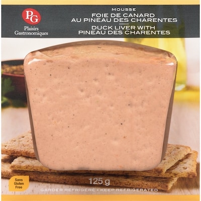 Plaisirs Gastronomiques Mousse Duck Liver Pineau Des Charentes 125 g, $4.80/100g