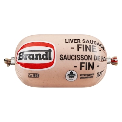 Brandt Liver Sausage Chub 250 g, $2.40/100g
