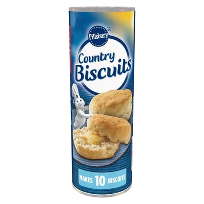 Pillsbury Crescents Country Biscuits, Ready to Bake Dough, 10 ct 340 g, $1.41/100g