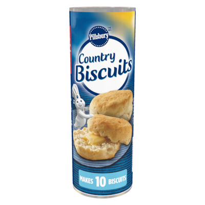 Pillsbury Crescents Country Biscuits, Ready to Bake Dough, 10 ct 340 g, $1.17/100g