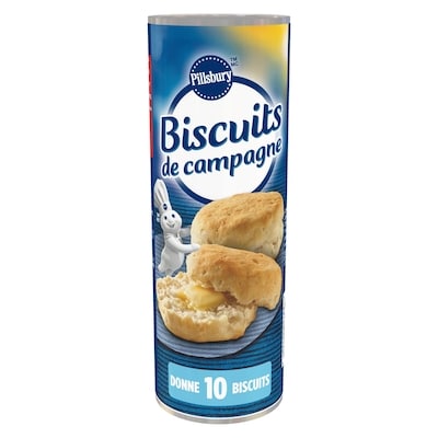 Pillsbury Biscuits de Campagne, Pâte Prête à Cuire, 10 unités 340 g, 1,41 $/100g