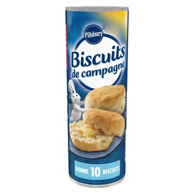 Pillsbury Biscuits de Campagne, Pâte Prête à Cuire, 10 unités 340 g, 1,41 $/100g