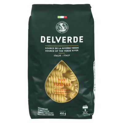 Delverde Pâtes, fusilli 450 g, 0,78 $/100g