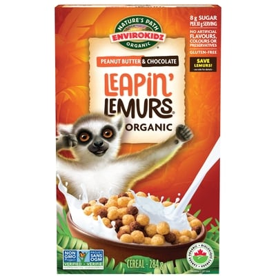 Nature's Path Organic Leapin' Lemurs Cereal 284 g, $2.11/100g
