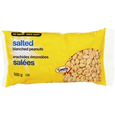 No Name Salted Blanched Peanuts 500 g, $0.80/100g