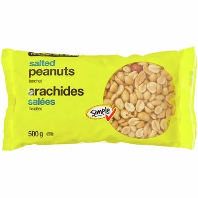 Sans Nom Arachides émondées, salées 500 g, 0,80 $/100g