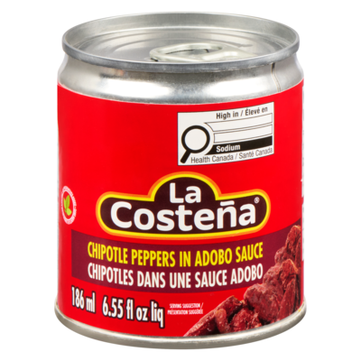 La Costena Chipotle Peppers in Adobo Sauce 186 ml, $2.15/100ml