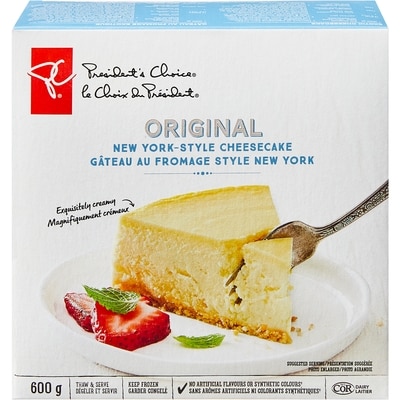 le Choix du Président Gâteau au fromage style New York original 600 g, 1,67 $/100g