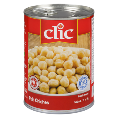 Clic Pois chiches 540 ml, 0,33 $/100ml