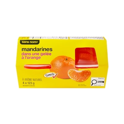 Coupes de dessert aux mandarines dans une gelée à l’orange