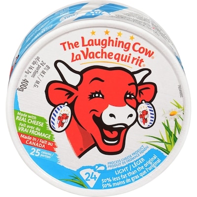 The Laughing Cow Light Creamy Swiss 400 g, $3.25/100g