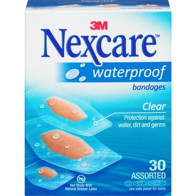 Nexcare Waterproof Bandages 30 ea, $0.13/1ea