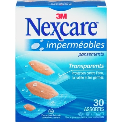 Nexcare Pansements imperméables 30 ea, 0,13 $/1ch