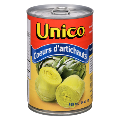 Unico Unico Coeurs D'Artichauts 398 ml, 1,38 $/100ml