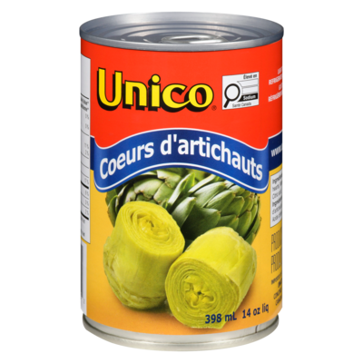 Unico Unico Coeurs D'Artichauts 398 ml, 1,38 $/100ml