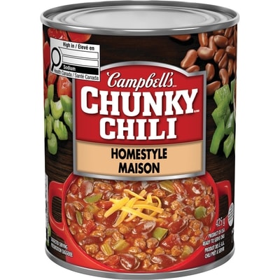 Campbell's Chunky Chili, Homestyle 425 g, $0.71/100g