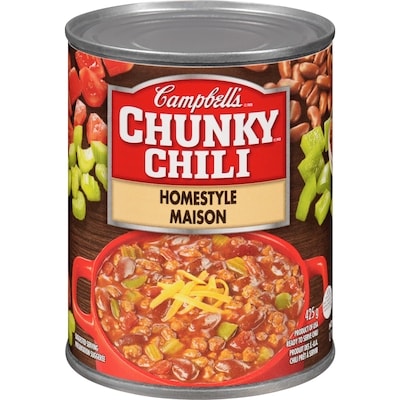Campbell’s Camp Chunky Chili Maison 425 g, 0,89 $/100g