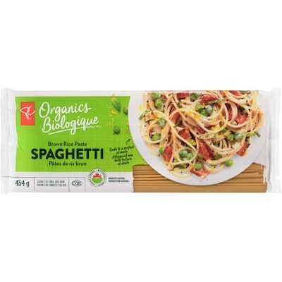 PC Organics Brown Rice Spaghetti 454 g, $0.55/100g
