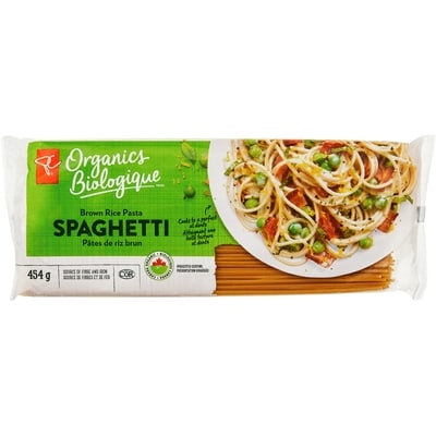 PC Organics Brown Rice Pasta Spaghetti, Organic 454 g, $0.55/100g