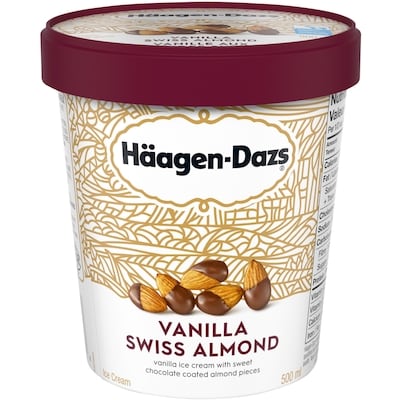 Haagen Dazs Vanilla Swiss Almond 500 ml, $1.40/100ml