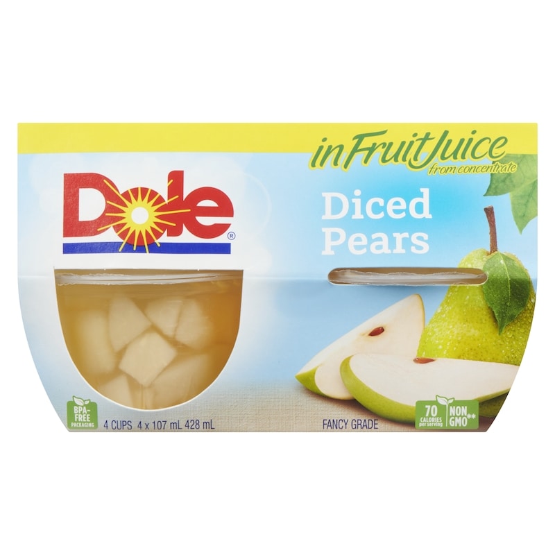 Fruit Bowls Pears, Diced