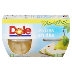 Dole Poire, en dés 4x107.0 ml, 0,76 $/100ml