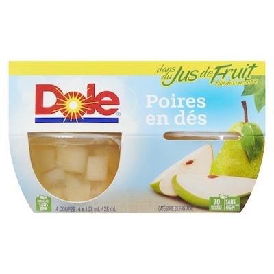 Poire, en dés
