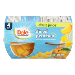 Fruit Bowls Diced Peaches in Juice