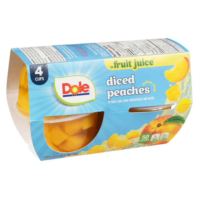 Fruit Bowls Diced Peaches in Juice