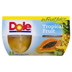 Dole Fruit Bowls Tropical Fruit - 4x107.0 ml | Zehrs