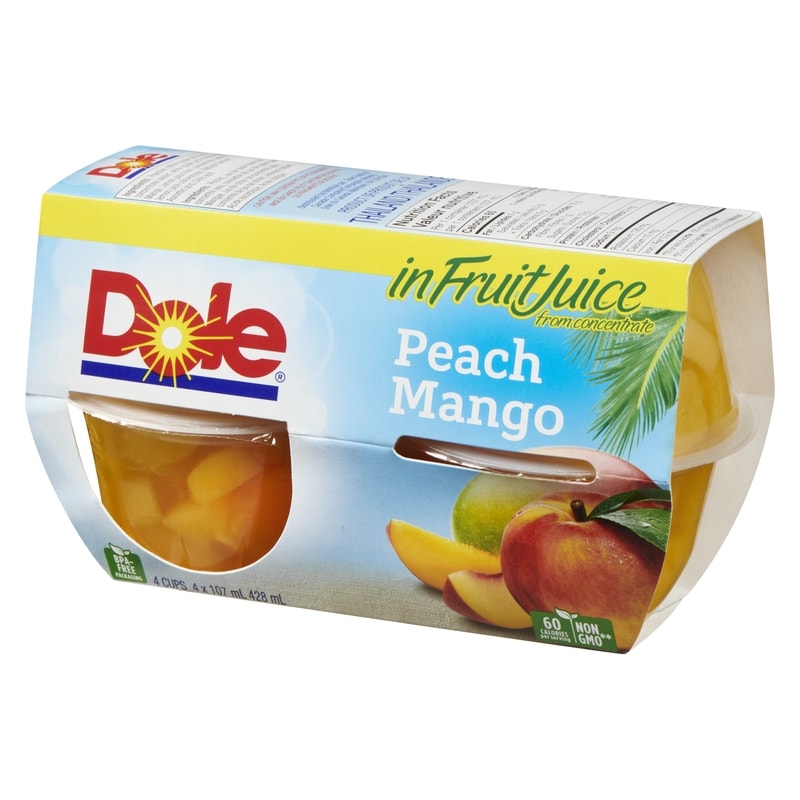 Fruit Bowls Peach Mango 4 Cups