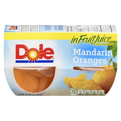 Dole Fruit Bowls Mandarins 4x107.0 ml, $0.82/100ml