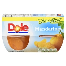 Dole Dole Mandarines dans jus de fruits 4x107.0 ml, 0,76 $/100ml