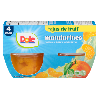 Dole Dole Mandarines dans jus de fruits 4x107.0 ml, 0,89 $/100ml