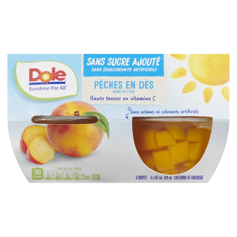 Fruit Bowls Diced Peaches in Water