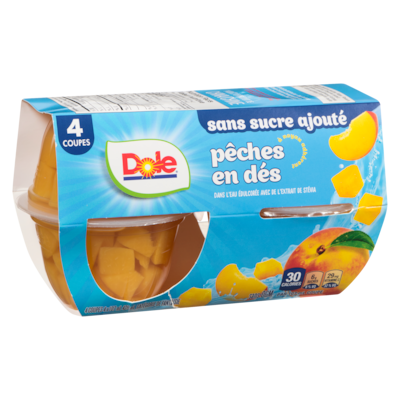 Pêches en dés dans l eau