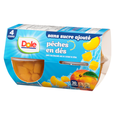 Pêches en dés dans l eau