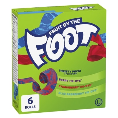 Betty Crocker Fruit By The Foot Fruit Flavored Snacks Variety Pack, Gluten Free, 6 Ct 128 g, $3.12/100g