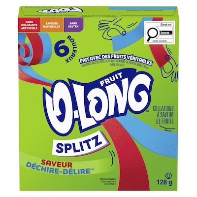 Fruit-O-Long Saveur Déchire-délire, Sans gluten, 6 Ct