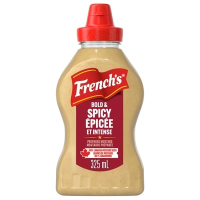 French’s Moutarde Préparée Bold & Spicy, Canadien 100% 325 ml, 1,00 $/100ml