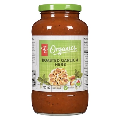 Organic Pasta Sauce, Roasted Garlic & Herb