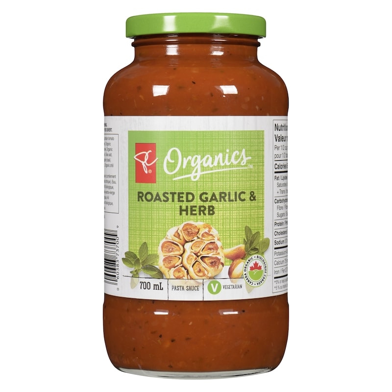 Organic Pasta Sauce, Roasted Garlic & Herb