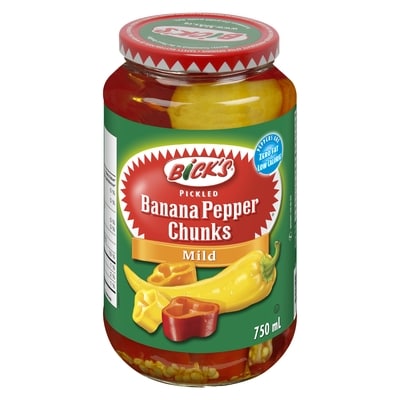 Bicks Pickled Mild Banana Pepper Chunks 750 ml, $0.80/100ml