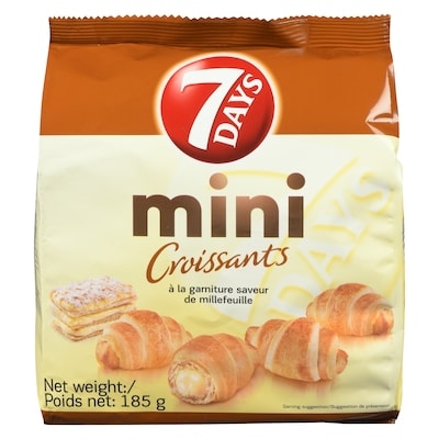 7 Days Mini-croissants 185 g, 2,05 $/100g