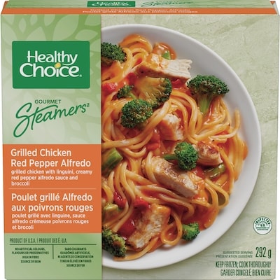 Healthy Choice Gourmet Steamers, Grilled Chicken Red Pepper Alfredo 292 g, $2.22/100g